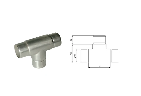 Flush Joiner Tee For Tube Φ38.1