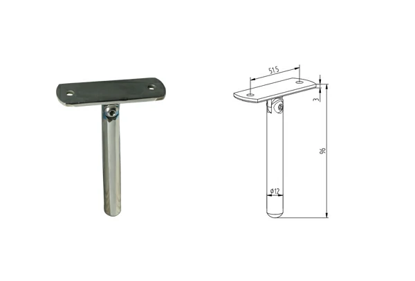 Handrail  Support  For Flat Tube